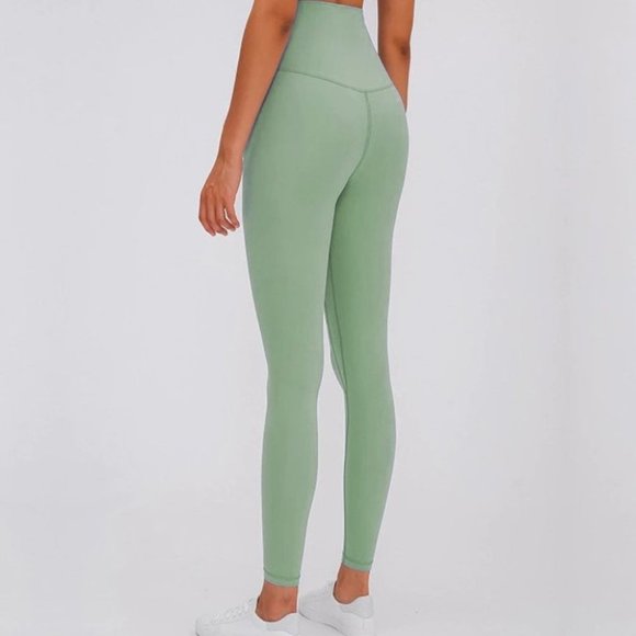 Womens High Waisted Seamless Leggings Yoga Pants - Picture 2 of 3